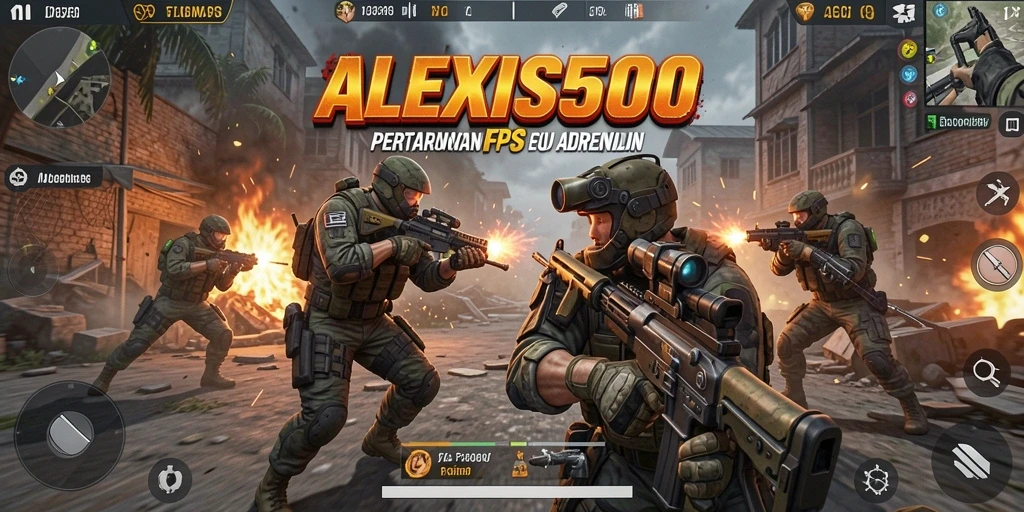 Menampilkan gameplay ALEXIS500 yang seru dan mendebarkan.