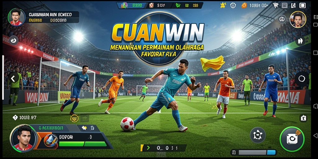 Screenshot menunjukkan aksi seru dalam CUANWIN yang penuh tantangan olahraga.