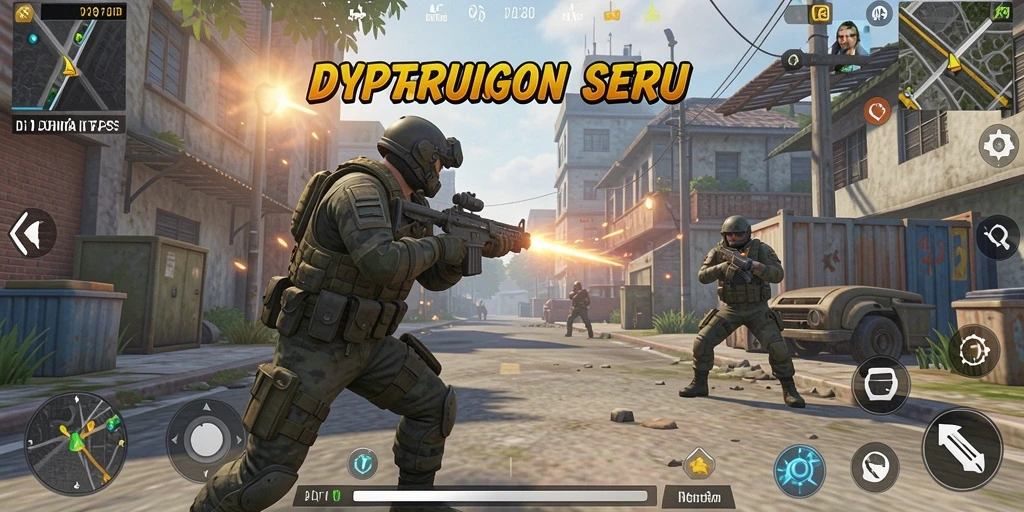 Tampilan seru dari gameplay DY01 dengan aksi tembak-menembak yang mendebarkan.