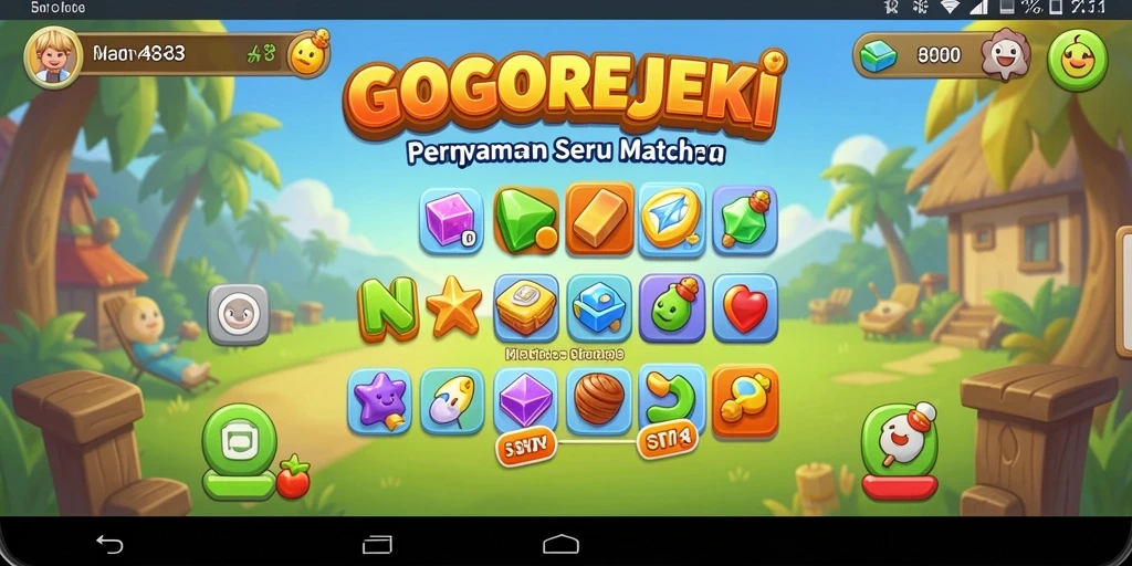 Tampilan menarik dari gameplay GOGOREJEKI yang seru dan menantang.
