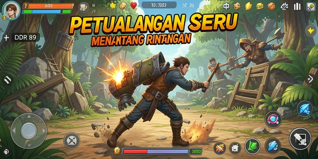 Tampilan gameplay seru dari IDR89 dalam petualangan menantang.