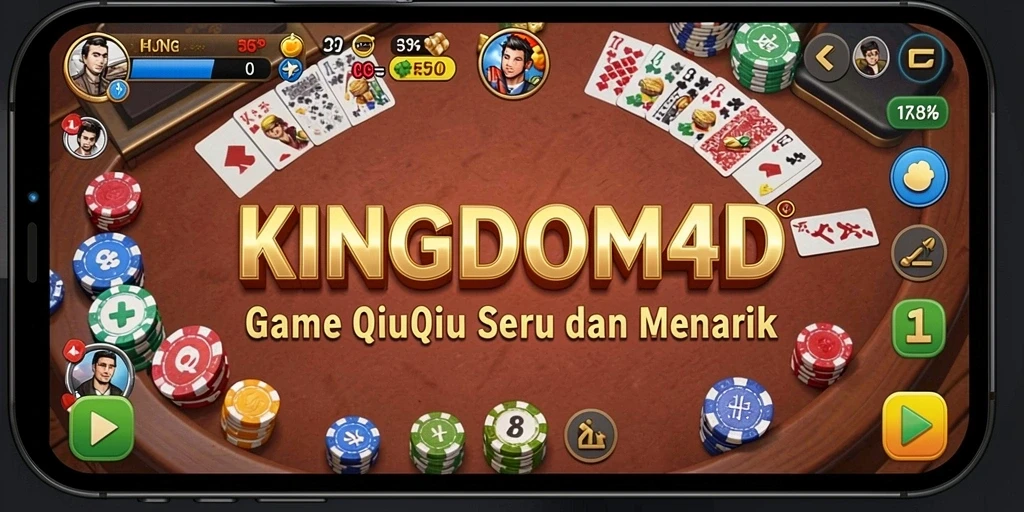 Tampilan gameplay QiuQiu yang mendebarkan di KINGDOM4D.