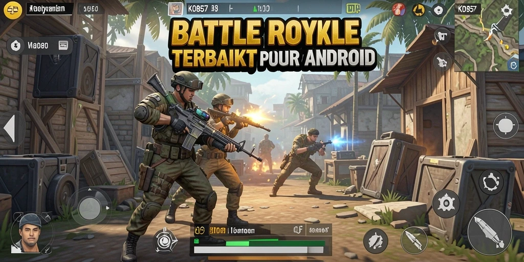 Gameplay seru di KO857 dengan aksi Battle Royale yang intens.