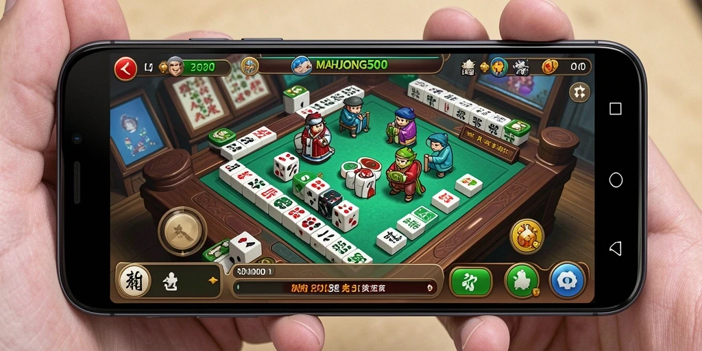 Tangkapan layar gameplay MAHJONG500 yang menampilkan keseruan permainan.