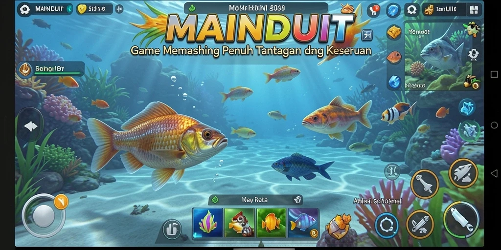 Tangkapan ikan di MAINDUIT dengan grafis memukau dan gameplay seru.