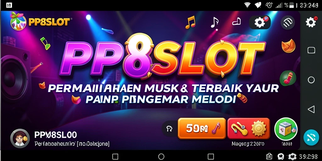 Screenshot menampilkan gameplay PP8SLOT yang penuh warna dan interaktif.