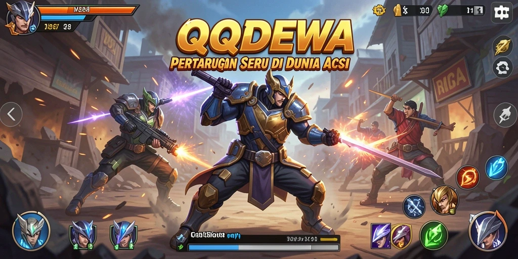 Gameplay seru QQDEWA dengan aksi pertarungan tak terduga.