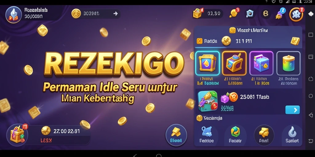 Tampilan gameplay REZEKIGO yang menarik dan sederhana.