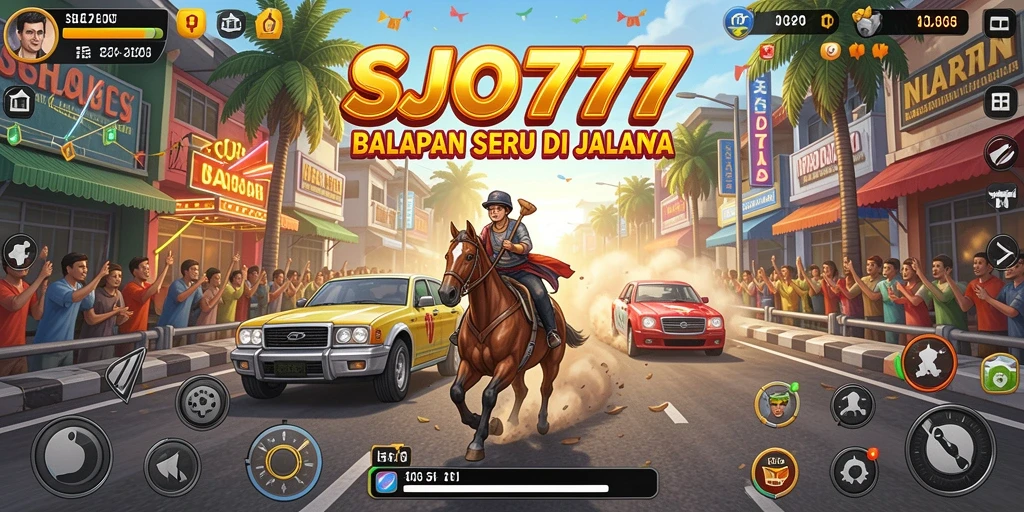 Gameplay mendebarkan di SJO777 dengan berbagai lintasan dan kendaraan.