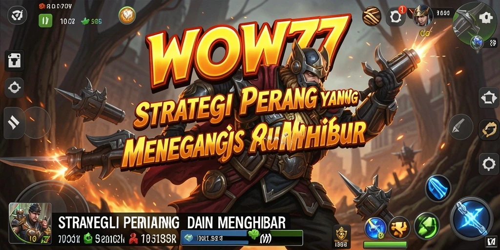 Tampilan gameplay seru dalam pertempuran strategis WOW77.