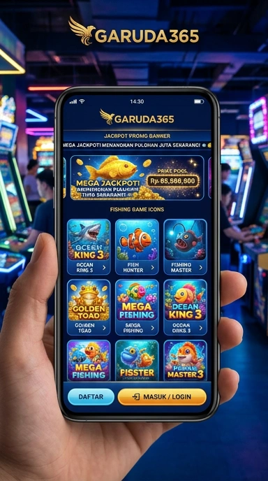 Screenshot aplikasi garuda365 menunjukkan beragam pilihan aplikasi.